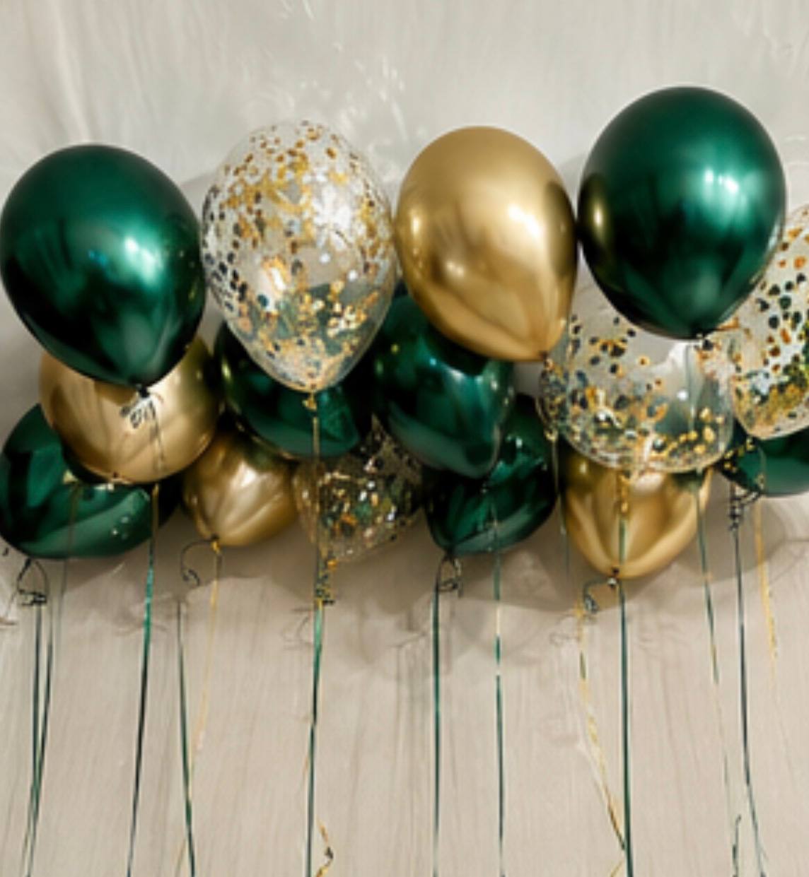 Шары под потолок «Изумрудная роскошь»